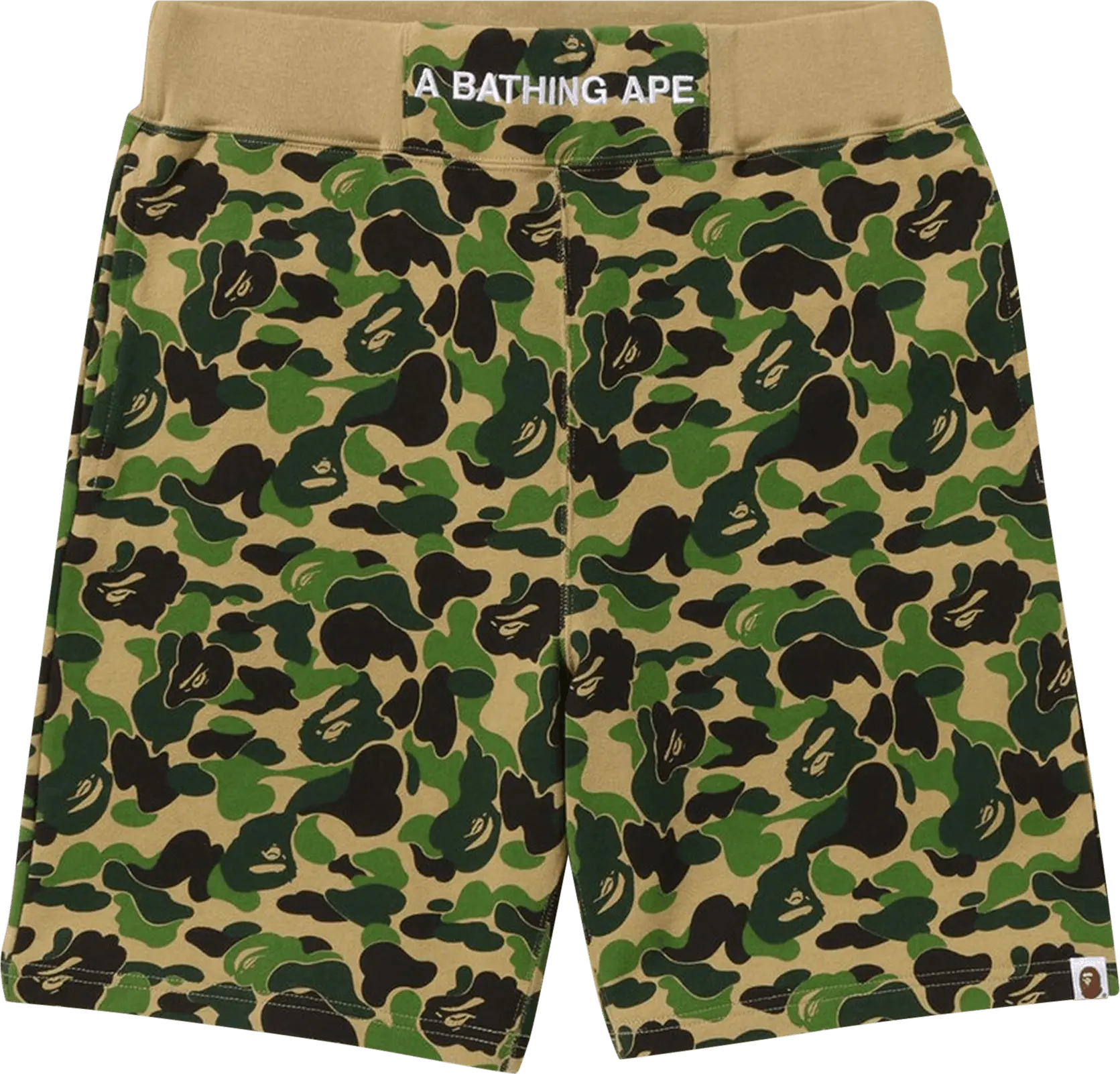  Bape BAPE ABC Camo Sweat Shorts &#039;Green&#039;