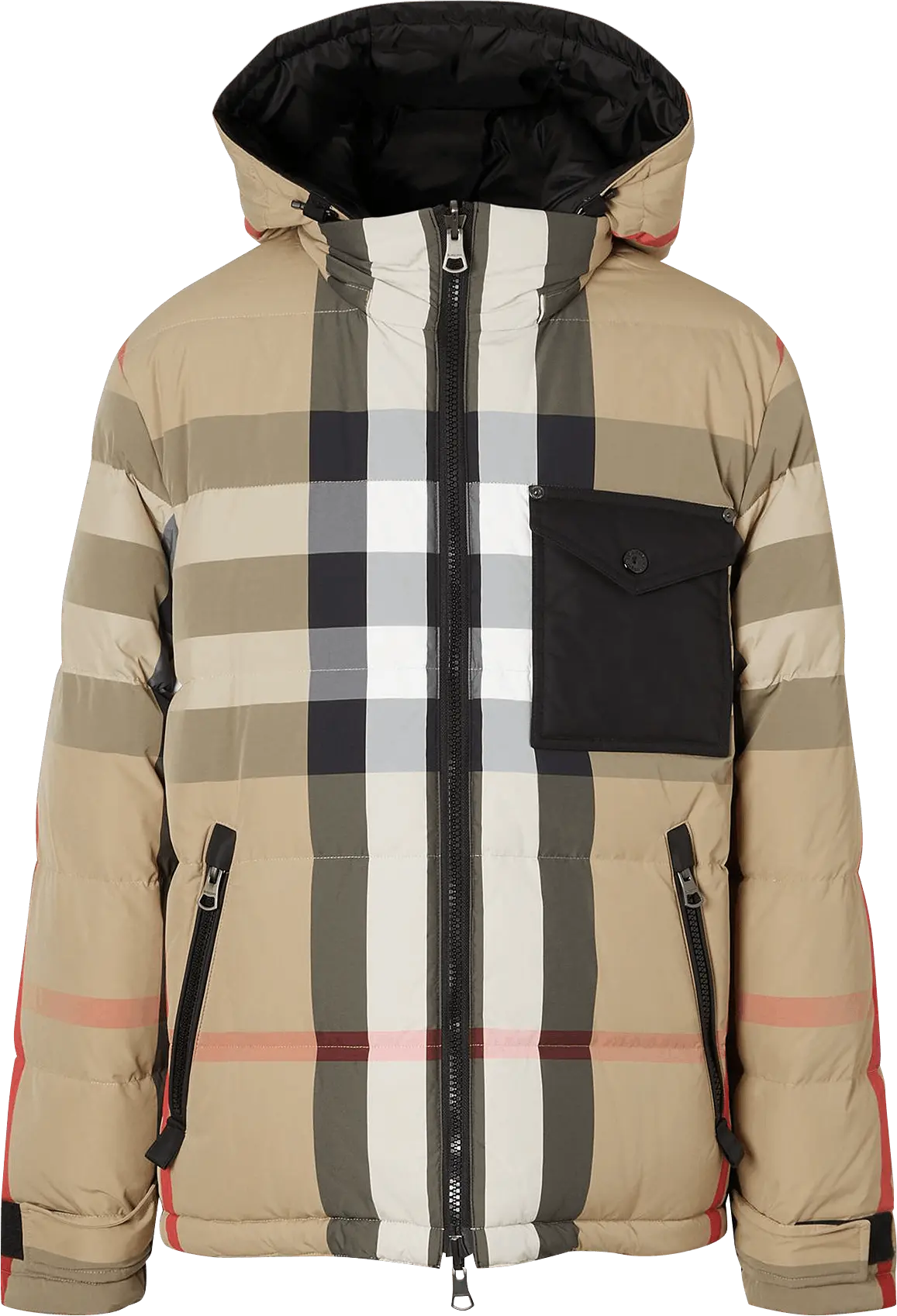  Burberry Reversible Check Puffer Jacket &#039;Archive Beige/Black&#039;