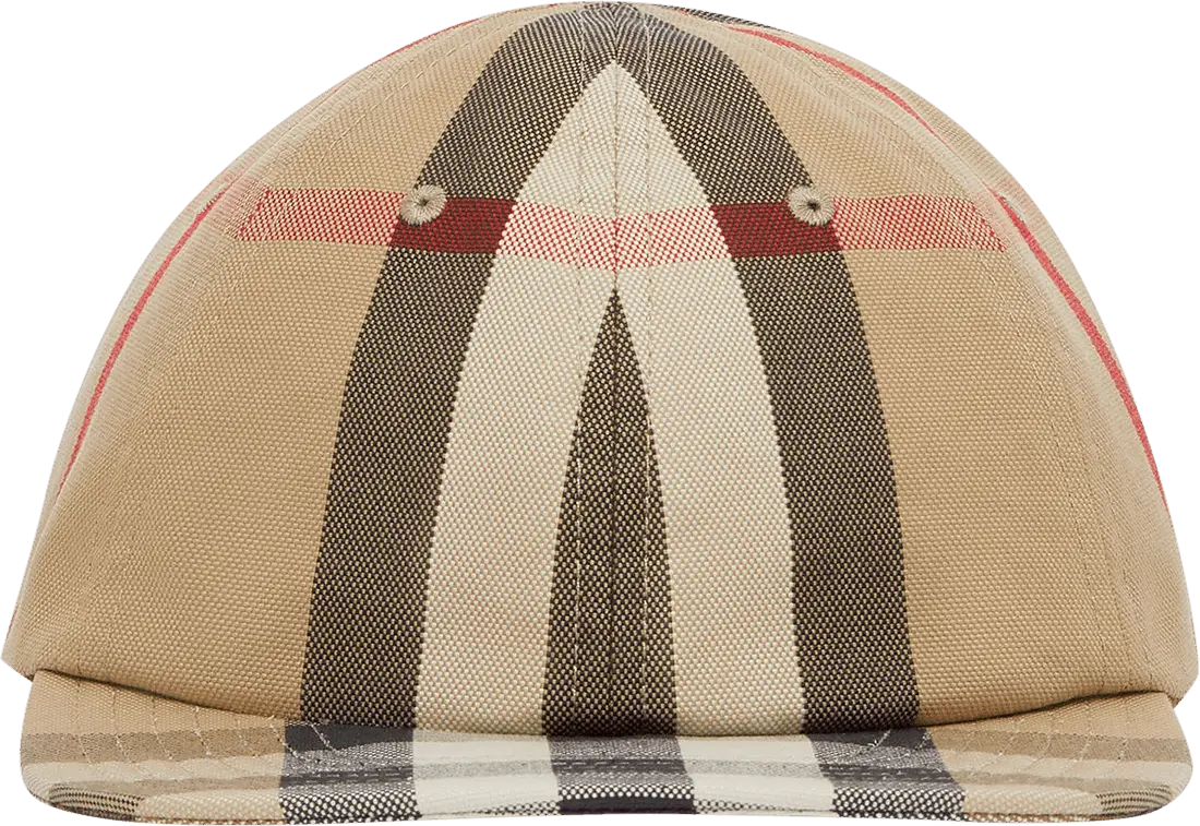  Burberry Reversible Vintage Check Baseball Cap &#039;Archive Beige&#039;