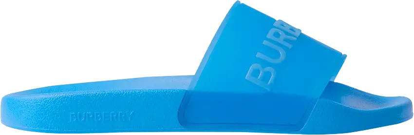  Burberry Wmns Logo Detail Slide &#039;Vivid Blue&#039;