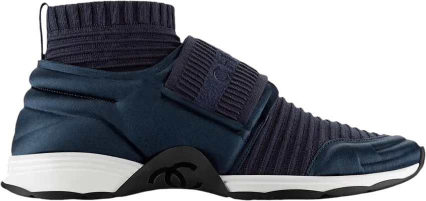 Chanel Stretch Fabric Sneaker &#039;Blue&#039;