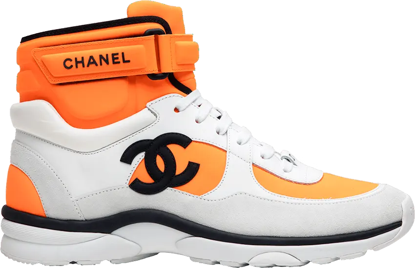 Chanel Wmns Logo High Top &#039;Orange White&#039;