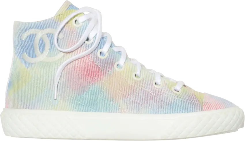  Chanel Wmns Printed Fabric Sneaker &#039;Pastel Multi-Color&#039;