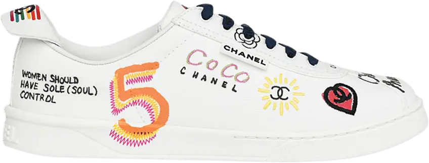 Pharrell x Chanel Leather Sneaker &#039;Graffiti&#039;