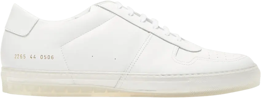  Common Projects BBall Low &#039;Transparent Sole - White&#039;