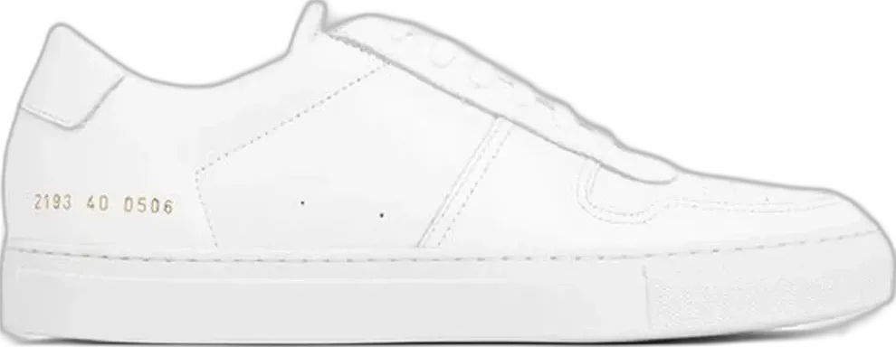  Common Projects BBall Low Leather White