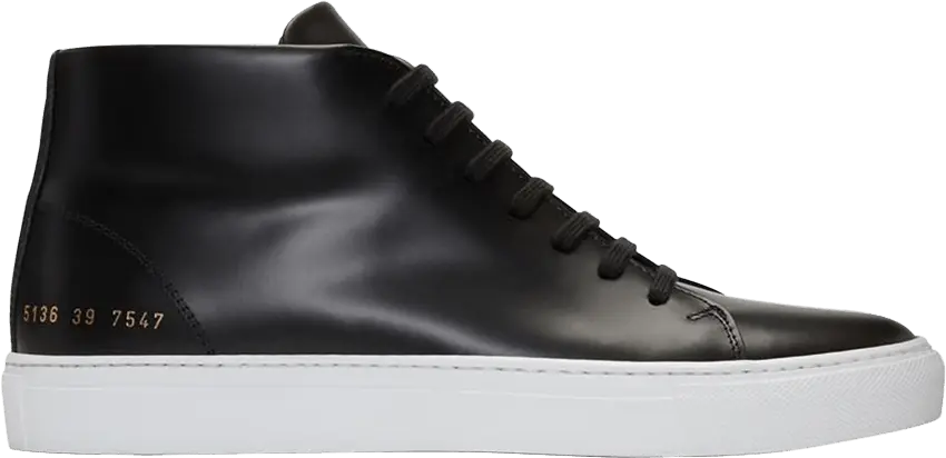  Common Projects New Court Mid &#039;Black&#039;
