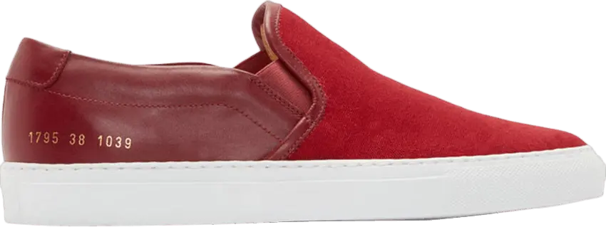  Common Projects Slip-On &#039;Red&#039;