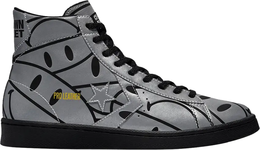  Converse Chinatown Market x Pro Leather High &#039;All Over Smiley&#039;