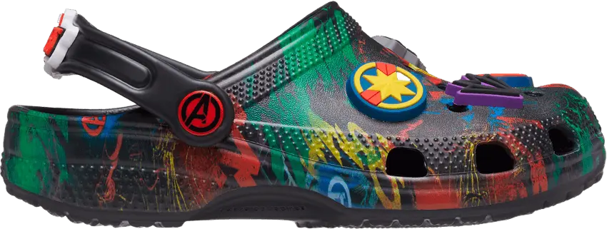  Crocs Marvel x Classic Clog Kids &#039;All-Over Avengers Graphics&#039;