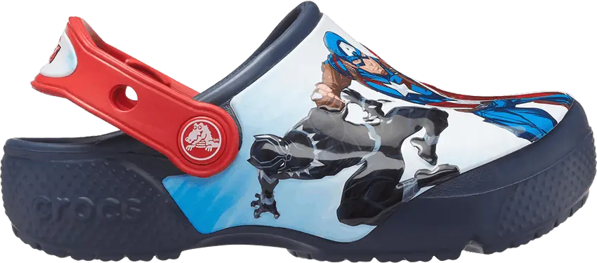  Crocs Marvel x Classic Clog Kids &#039;Avengers Patch&#039;