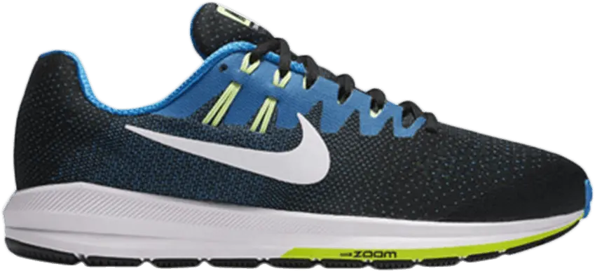  Nike Air Zoom Structure 20 Black Photo Blue Ghost Green