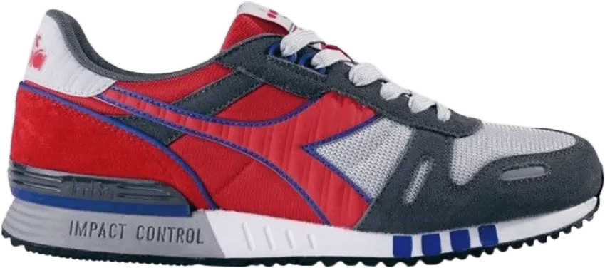  Diadora Titan II Grey Alaska Red Italy