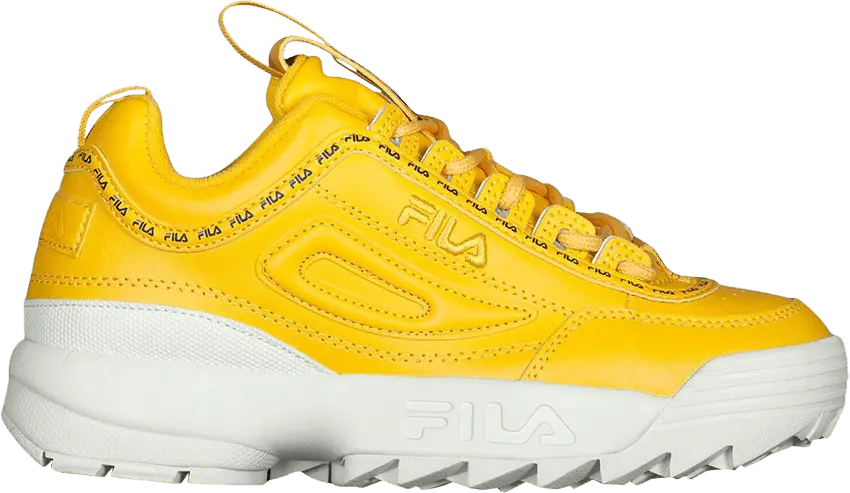  Fila Disruptor 2 Premium Repeat K &#039;Canary Yellow&#039;