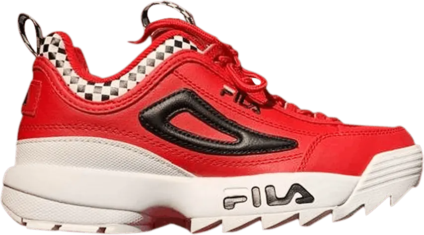  Fila Disruptor 2 Premium RT Big Kid &#039;Checker&#039;