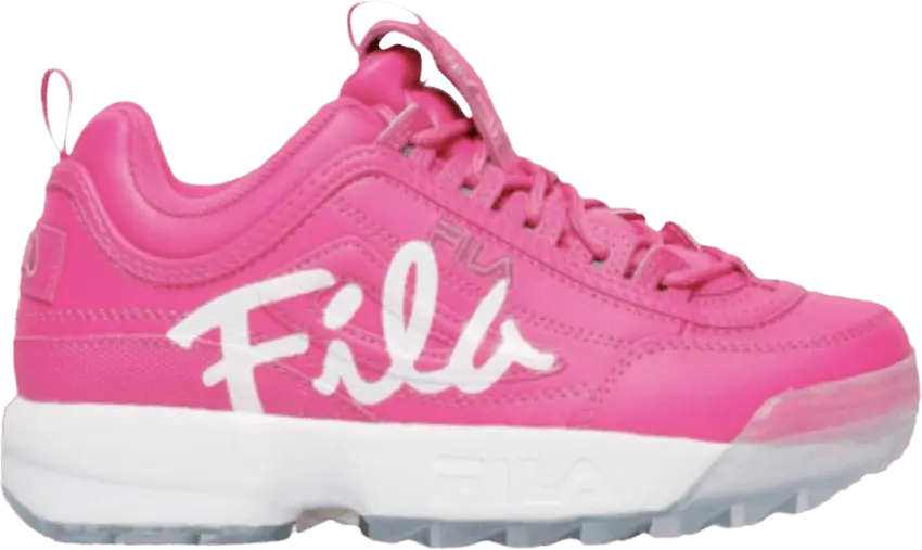  Fila Disruptor 2 Script Kids &#039;Pink Glow&#039;