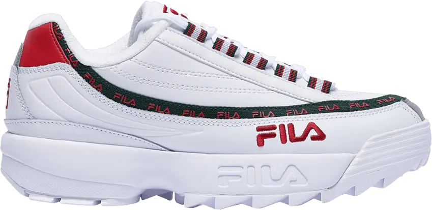  Fila Dragster 97 x Disruptor 2 &#039;White Red&#039;