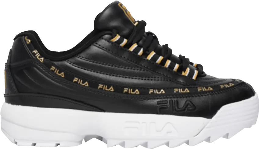  Fila Dragster 97 x Disruptor 2 Kids &#039;Black Metallic Gold&#039;