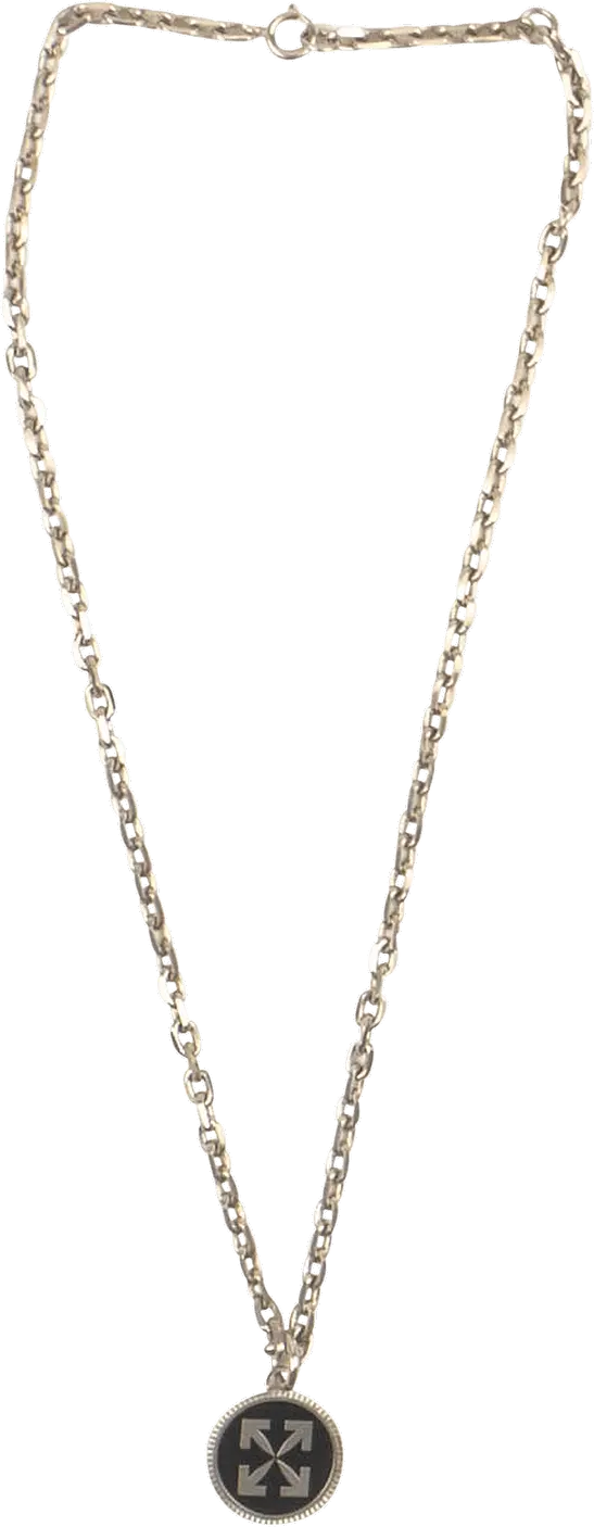  Off-White Arrow Charm Necklace &#039;Grey&#039;