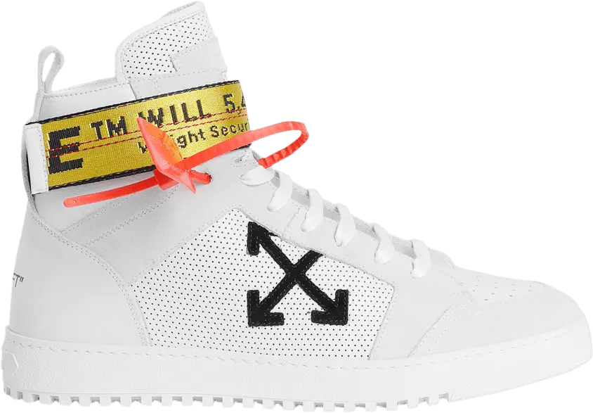  Off-White Drilled Leather High &#039;Industrial Belt&#039;