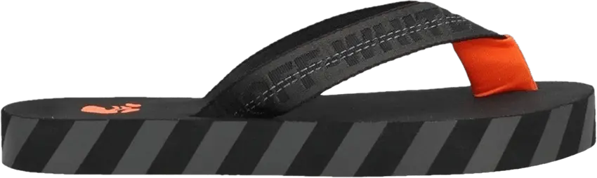  Off-White Flip Flops &#039;Logo Tape - Black&#039;