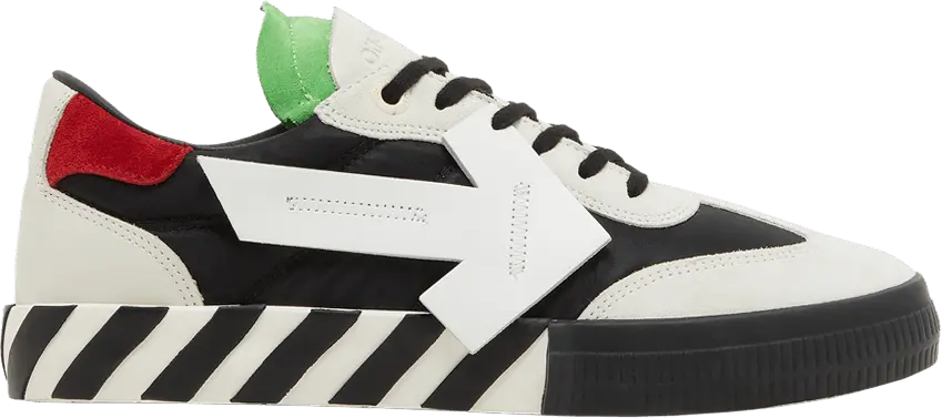  Off-White Floating Arrow Low Vulc Leather &#039;White Black Green&#039;