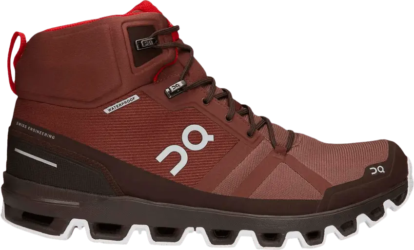  On Cloudrock Waterproof Hiking Boot &#039;Cocoa Red&#039;