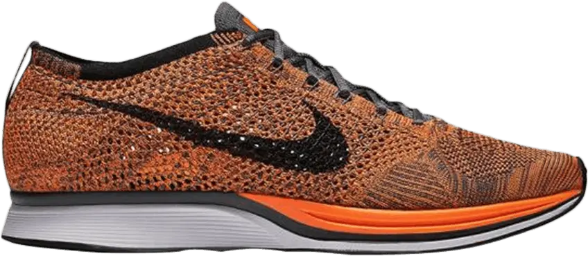  Nike Flyknit Racer Orange Dark Grey (2016)