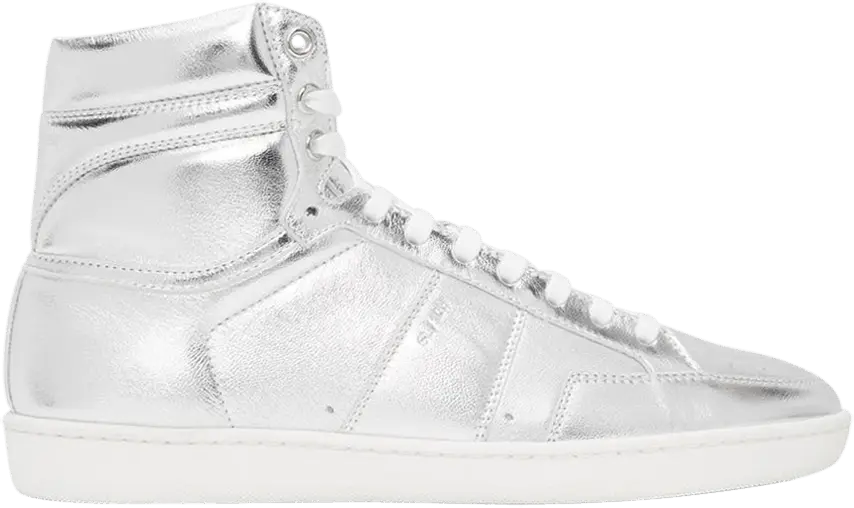  Saint Laurent Court Classic SL/10H High &#039;Silver&#039;