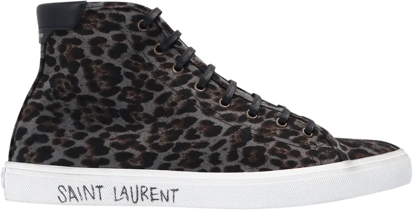 Saint Laurent Malibu Mid &#039;Grey Leopard&#039;