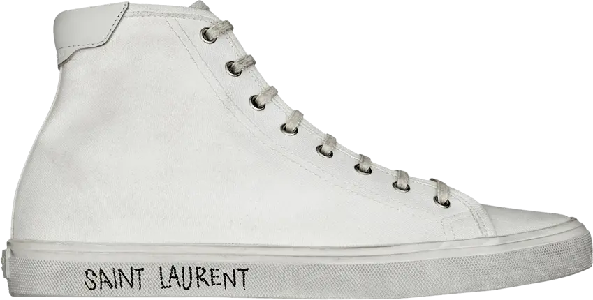 Saint Laurent Malibu Mid &#039;Optic White&#039;