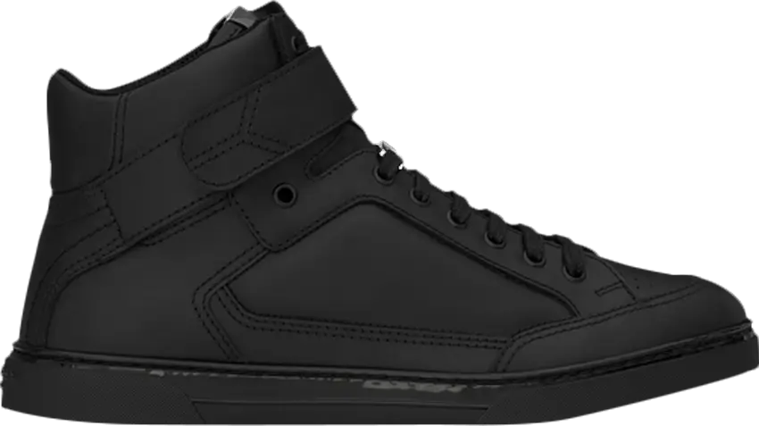 Saint Laurent Max Scratch Mid Top Sneaker &#039;Black&#039;