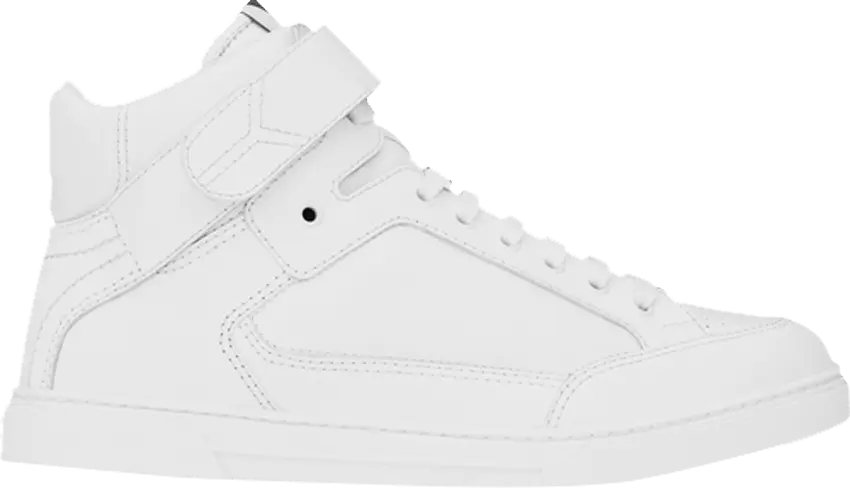 Saint Laurent Max Scratch Mid Top Sneaker &#039;White&#039;