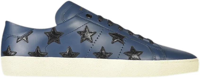  Saint Laurent Signature Court Classic California SL/06 Low Top Sneaker &#039;Star Patch - Blue&#039;