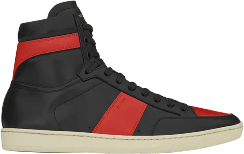  Saint Laurent Signature Court Classic High Top Sneaker &#039;Red&#039;