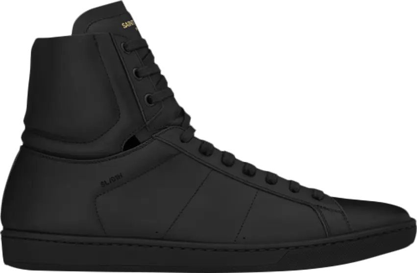  Saint Laurent Signature Court Classic SL/01H High Top Sneaker &#039;Black&#039;