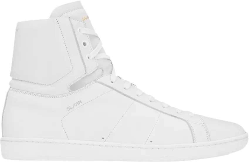  Saint Laurent Signature Court Classic SL/01H High Top Sneaker &#039;White&#039;