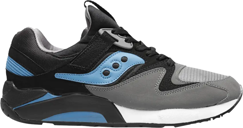  Saucony Grid 9000 &#039;Black Grey Bright Blue&#039;