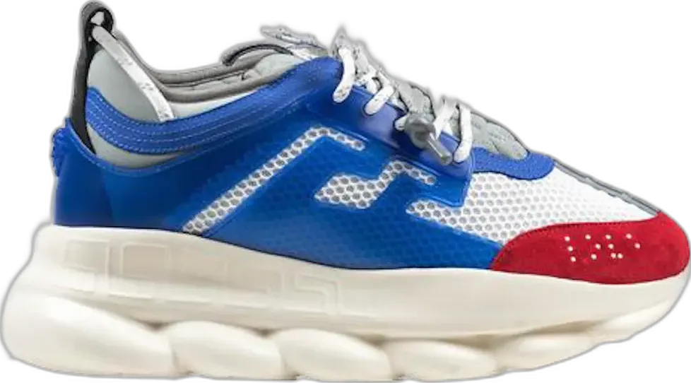 Versace Chain Reaction White Blue Red