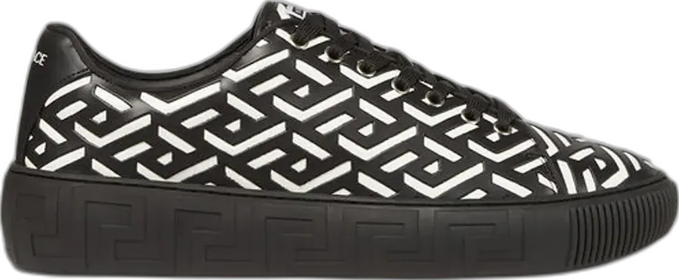 Versace Greca Black White Palladium Black