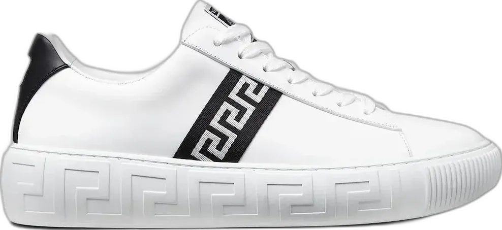  Versace Greca White Black