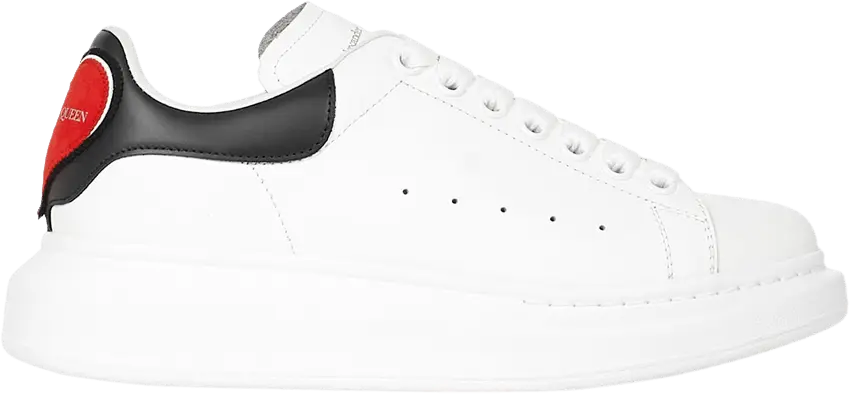  Alexander Mcqueen Alexander McQueen Wmns Oversized Sneaker &#039;Heart - White Black Red&#039;