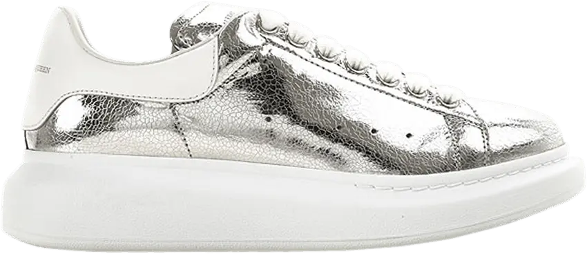  Alexander Mcqueen Alexander McQueen Wmns Oversized Sneaker &#039;Metallic Silver&#039;