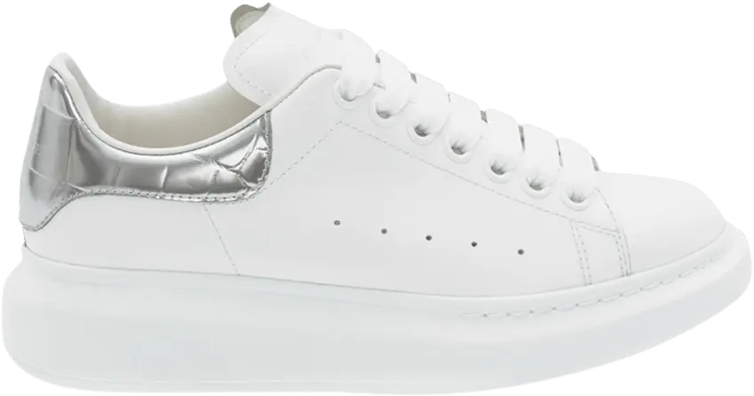  Alexander Mcqueen Alexander McQueen Wmns Oversized Sneaker &#039;Silver Crocodile&#039;