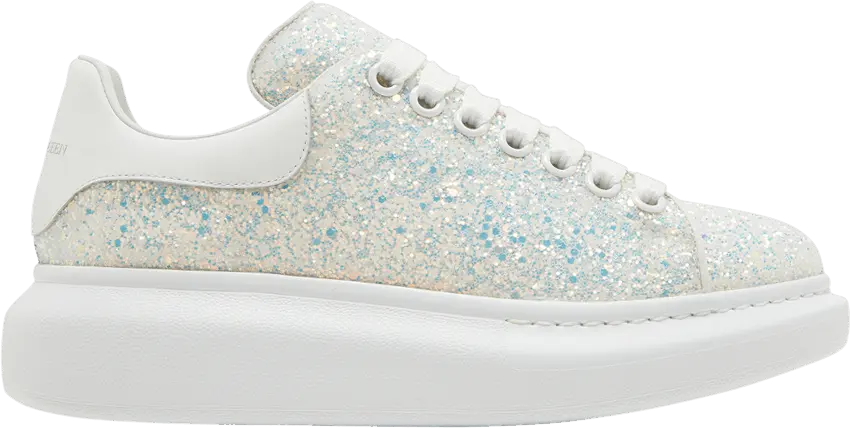  Alexander Mcqueen Alexander McQueen Wmns Oversized Sneaker &#039;Silver Glitter&#039;