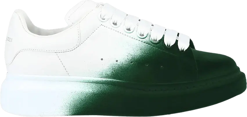  Alexander Mcqueen Alexander McQueen Wmns Oversized Sneaker &#039;Sprayed Ombre - Forest Green&#039;