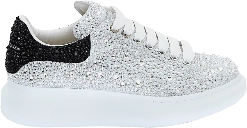  Alexander Mcqueen Alexander McQueen Wmns Oversized Sneaker &#039;White Black Crystal&#039;