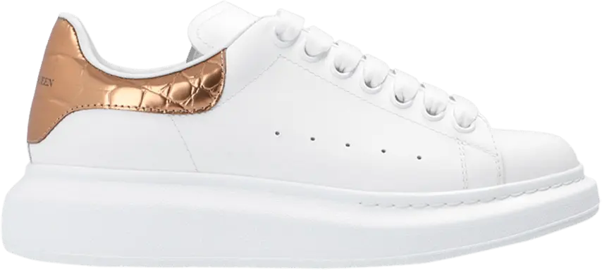  Alexander Mcqueen Alexander McQueen Wmns Oversized Sneaker &#039;White Bronze Gold&#039;