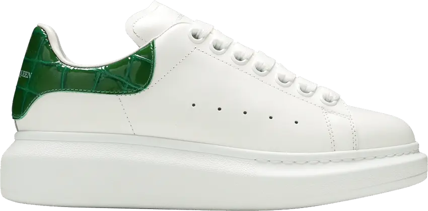  Alexander Mcqueen Alexander McQueen Wmns Oversized Sneaker &#039;White Chrome Green&#039;