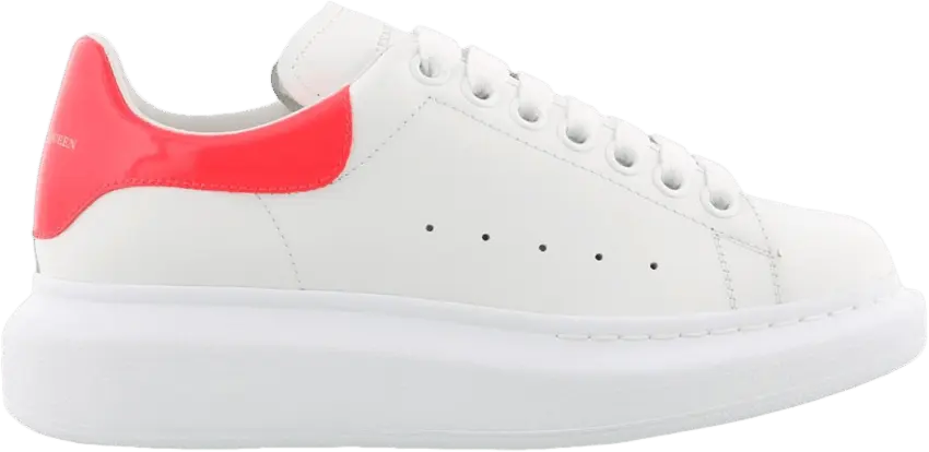  Alexander Mcqueen Alexander McQueen Wmns Oversized Sneaker &#039;White Fluo Coral&#039;